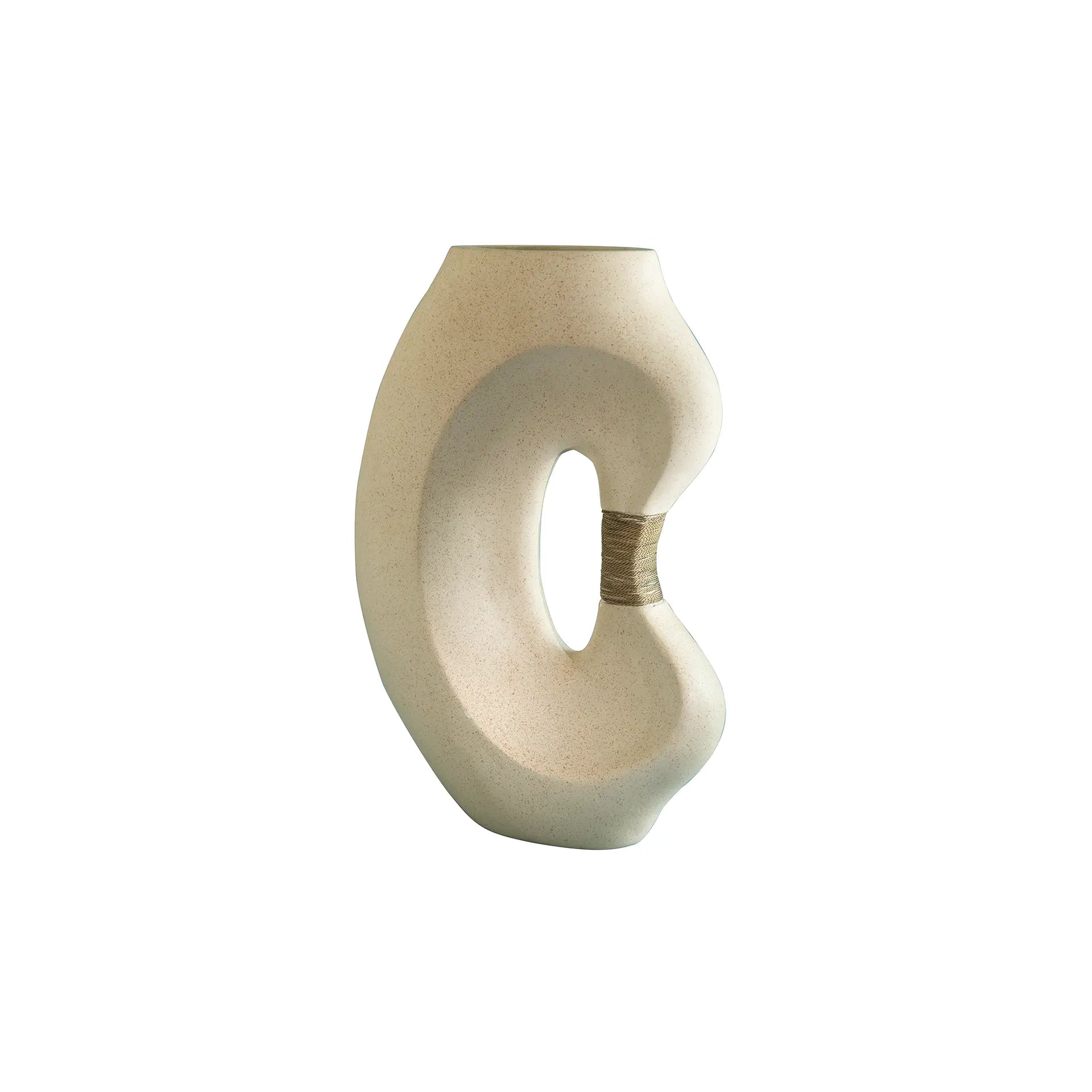 Grand vase avec travail de fil de fer
