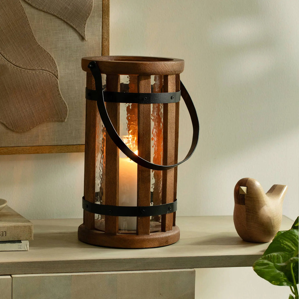 Lanterne Ronde Marron