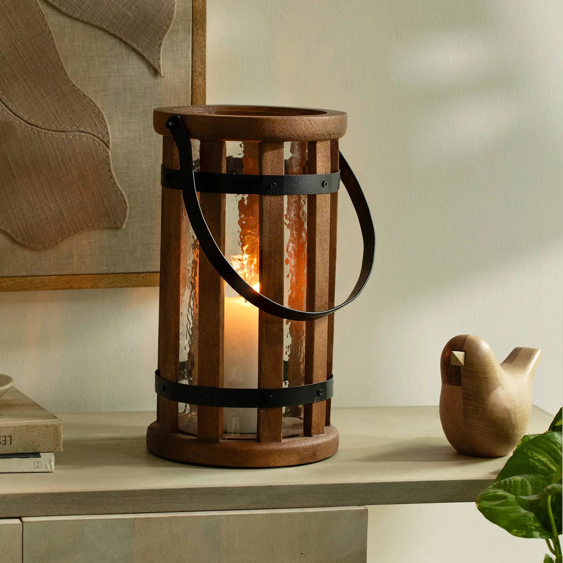 Lanterne Ronde Marron