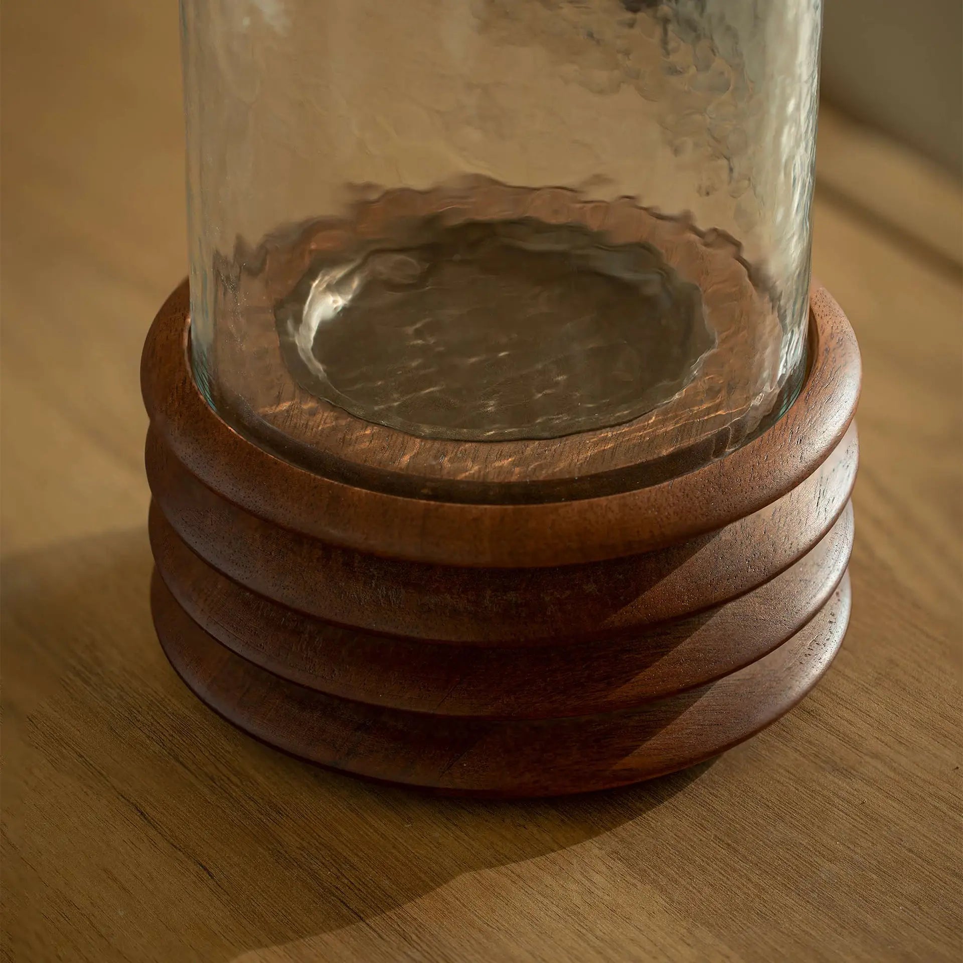 Photophore en verre ouragan