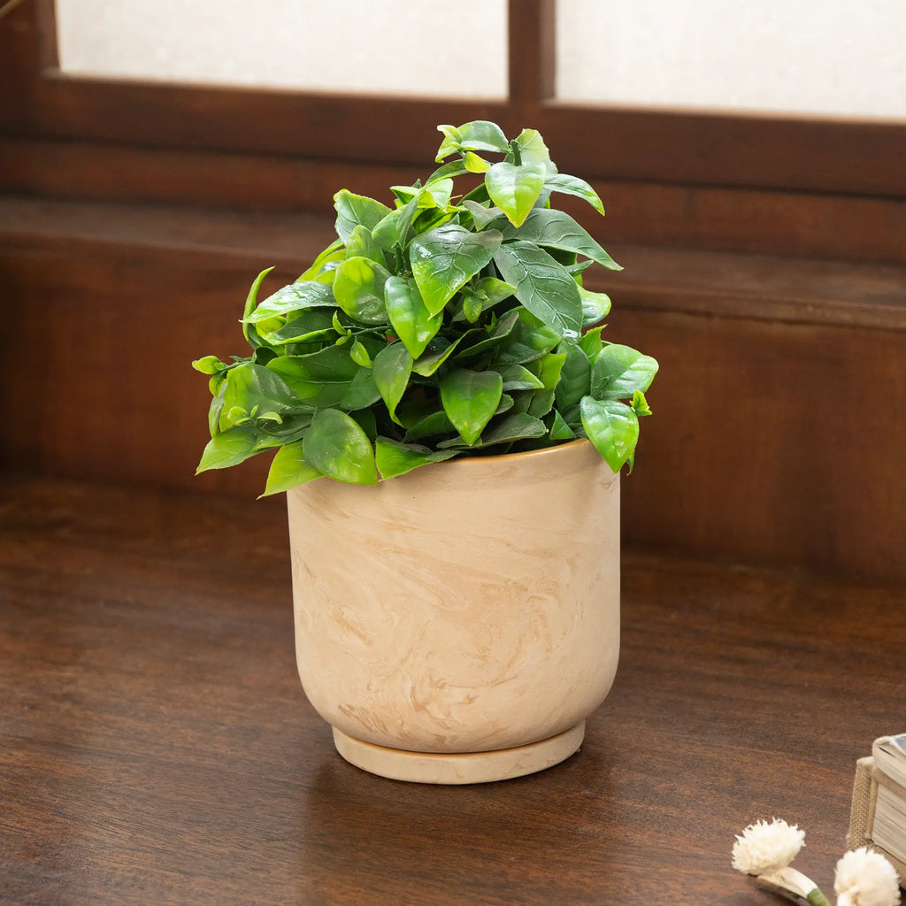 Jardinière droite en céramique Amour Ambre