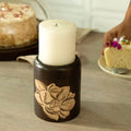 Petit Chandelier fait main Peinture Magnolia